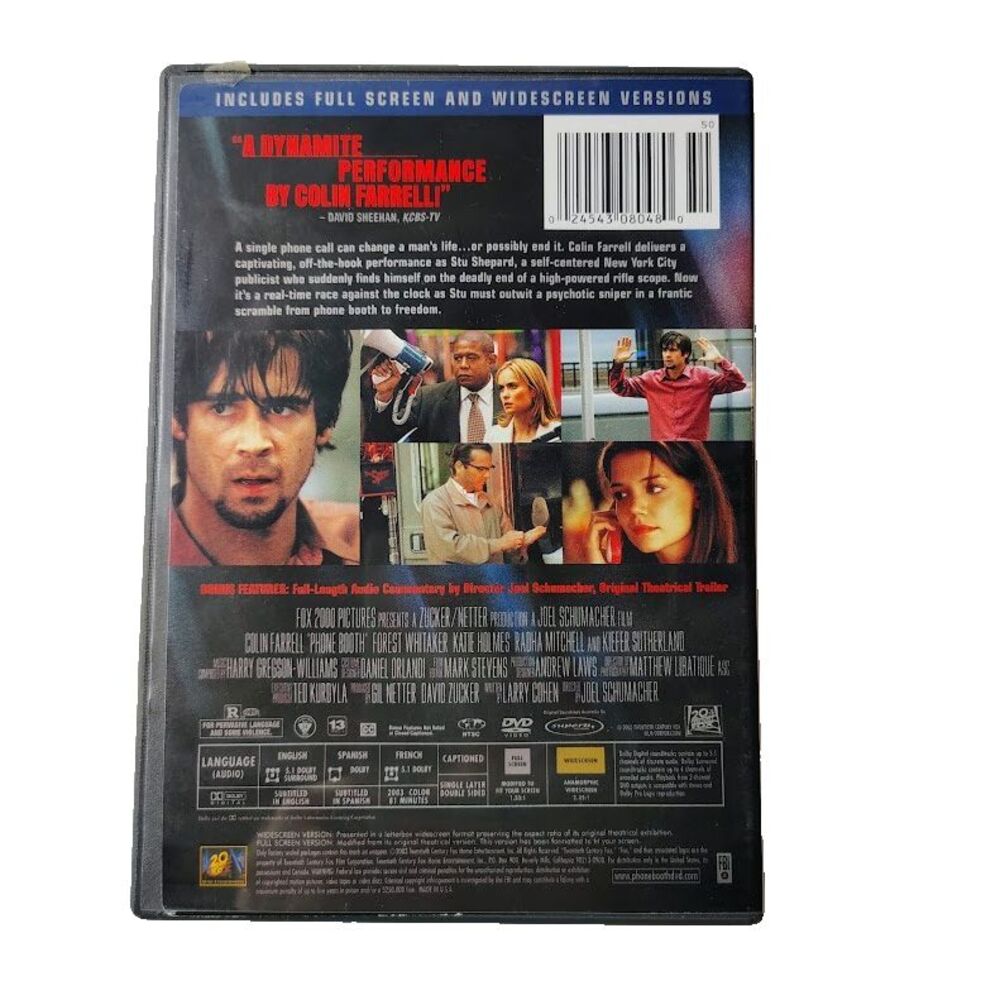 Phone Booth 2003 Movie Psychological Thriller R Kiefer Sutherland Colin Farrell - Picture 2 of 3